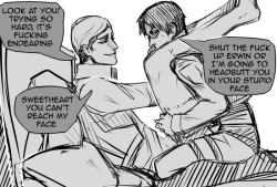 rockingstairs:  This is why Levi doesn’t top. Erwin gets all