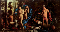 The Judgment of Paris canvas/oil, 160x300cm. 2011 Суд Париса