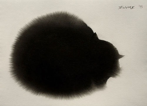catastrophic-cuttlefish: Watercolour cats by Endre Penovac 
