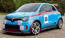 carsthatnevermadeit:  Renault Twinâ€™Run Concept, 2013. A prototype for the Twingo which used a mid-placed 3.5 litreÂ MÃ©gane Trophy V6 with aÂ twin-clutch SADEV six-speed sequential gearbox and limited-slip differential