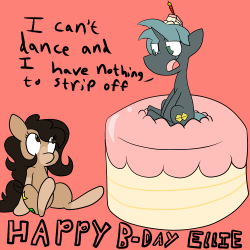 princessnoob:  Low Poly is a horrible stripper.Happy 18th Birthday! Omg