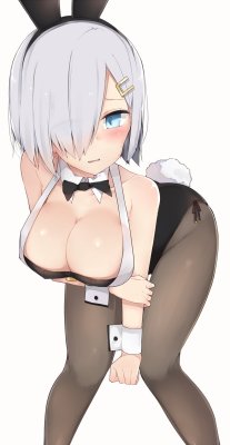 lewdkancollegirls:  バニー浜風 by artist Cole (@coleltu)