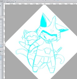 eikuuhyoart:  Working on the next addition to the kittyformers