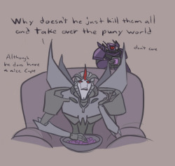 parallelpie:   I wonder what movies Megatron watches in his