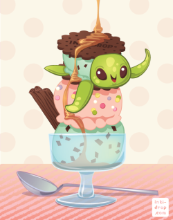 inki-drop:  I finally made some illustrations for Mint Chocoturtle,