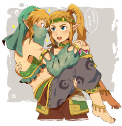 ponpekopon: Gerudo (vai) Link and Gerudo (voe) Zelda!!