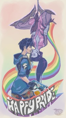 atheris-art: Wrapping up pride month with this one ♥   This