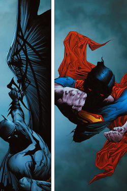 lyrafay:  Batman and Superman by Jae Lee 