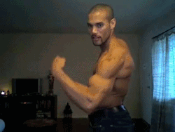 the-anal-rapist:  My guns are bigger but he knows how to shake