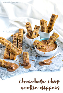 foodffs:  Completely irresistible: chocolate chip cookie dippers
