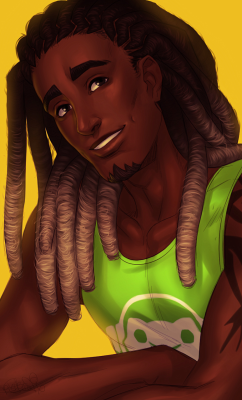 pirate-cashoo:  colored sketch freeb of Lucio with his hair down