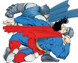 imthenic:  Batman vs Superman by Frank Miller - Geek Art. Follow