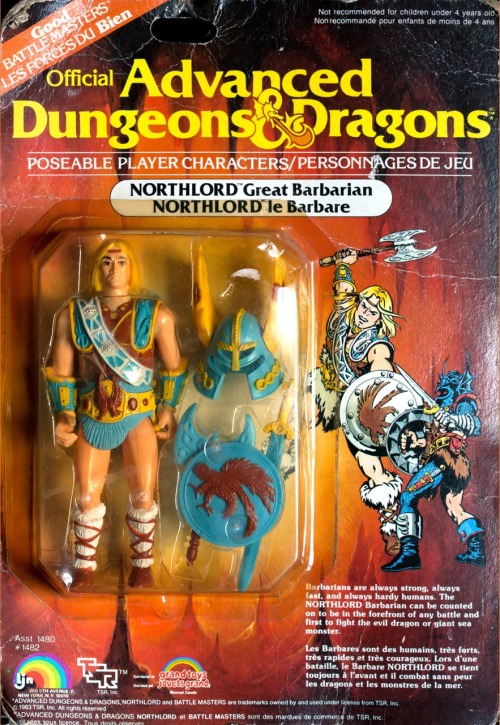 1980sactionfigures:  Northlord - Advanced Dungeons and Dragons