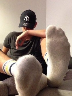 dirtytwink666:  Love my newest socks! ✊🏼