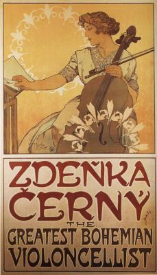 artist-mucha:  Zdenka Cerny, 1913, Alphonse MuchaSize: 189x110