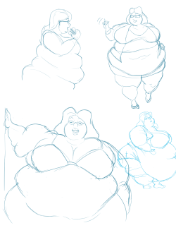 kastemel:  Sketches from my last commission. This is before some