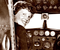 guardian:  Rare footage surfaces of Amelia Earhart shortly before