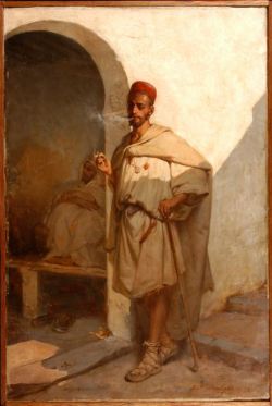 tanyushenka:Café maure à Alger, 1878Artist: Hippolyte Lazerges