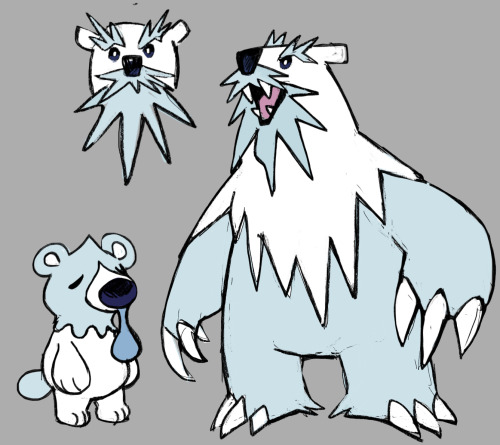 dimetrodone:Cubchoo and Beartic redesign 