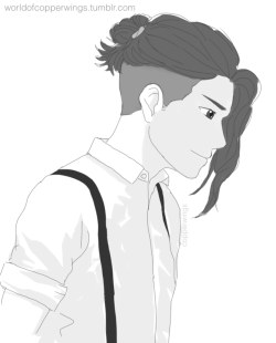 worldofcopperwings:Concept: Otabek Altin with longer undercut