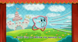 grooveonfight:  unable to utilize his sucking powers, kirby instantly