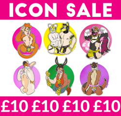spacepupx: SALE TIME!!!  Icons are down to £10, this means any