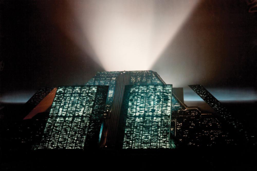 evilnol6:  .creating Tyrell Corporation building on the set of “Blade Runner”, 1981 