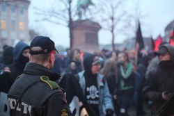 lysglimtfoto:  The 28. february a demonstration against cuts