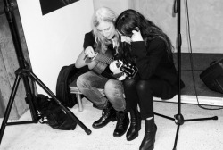 pattismithandrobertmapplethorpe:Patti Smith and PJ Harvey