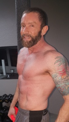 geckoguy62:  Just finished at the gym. My sweaty cock is tucked