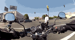 onlylolgifs:  Biker trolls kid
