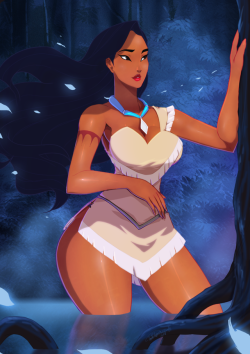 tovio-rogers:  pocahontas drawn up for patreon. this month’s