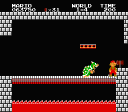 suppermariobroth:  “Small Fire Mario” glitch from