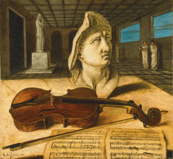 surrealism:  La stanza di Apollo by Georgio de Chirico, 1920.