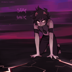 some more of that homeworld Karkat from the AU :^) and John(it’s