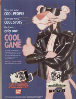 vgprintads: ‘Pink Goes to Hollywood’ [SNES / MD] [UK] [MAGAZINE]