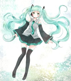 VOCALOID、初音ミク、tsukiyo (skymint)、高解像度、タトゥー、サイハイソックス、タグ希望