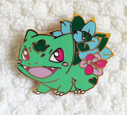 retrogamingblog:  Starter Pokemon Planter Pins made by SlyBonsaiShop