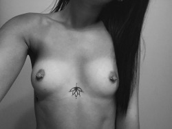 piercednipples:  L. submitted:  Year old piercings and a fresh