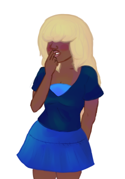 sorry i had mighty need to draw ur sapphire id like to imagine