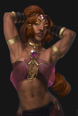 ayhotte:  Commission for blastermath, his buff Gerudo character