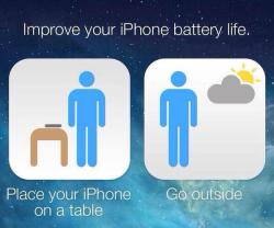 theantisofa:  Top tip for saving iPhone battery