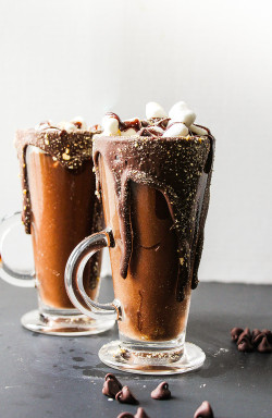 fullcravings:  5-Ingredient Skinny S'mores Milkshakes 