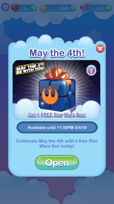 If you play Disney Emoji Blitz, remember to pop on today and