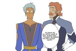 charlieedevers:Bonus for the half altean Lance au ! 