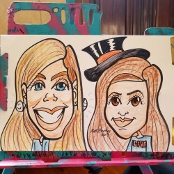 Caricature done today at the Melrose Arts Festival!   . . . .