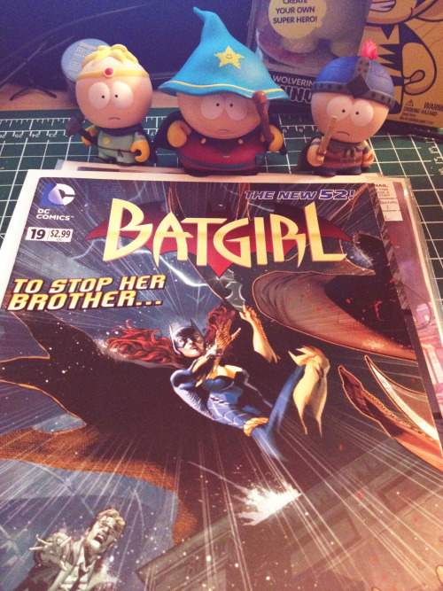 while waiting South Park: The Stick of Truth pc game, I bought my fave characters, Princess Kenny and Kyle on their way. Also Munny Wolverine i will paint soon and of course, last but not least… finally - Batgirl issue #19 !!! must have for every