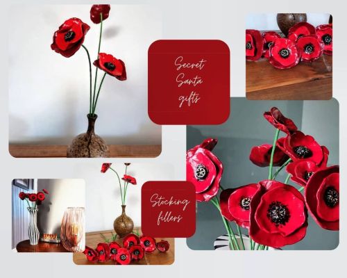 <p>Roll up! Roll up!</p>

<p>Get yourself a beautiful hand crafted Poppy flower.</p>

<p>Feast your eyes on these beauties and grab one or several before they go for good.</p>

<p>Perfect stocking fillers or Secret Santa gifts.</p>

<p>All made by my little hands ✨💕✨</p>

<p>£6 each <br/>
or 3 for £15</p>

<p>+ postage as appropriate❤️❤️</p>

<p>Message me for more details.</p>



<p><br/>
❤️❤️❤️❤️❤️❤️❤️❤️❤️❤️❤️</p>



<p>#artbysandi #sandisayer #contemporaryartist<br/>
#modernartist #modernart #spiritualart #spiritualartist #loveandgratitude #appreciation #wiltshireartist #contemporarybritishartist #inspiredbynature #clayart #modernart #luckycharm #bethechange #lightworker #textures #secretsanta #christmasshopping<br/>
#christmasgifts #originalart #clay #poppysculpture #poppy (at Calne)<br/>
<a href="https://www.instagram.com/sandisayer/p/CXQoRXHIe6N/?utm_medium=tumblr">https://www.instagram.com/sandisayer/p/CXQoRXHIe6N/?utm_medium=tumblr</a></p>