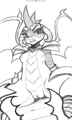 I would never suspect I’d have hots for a scalie, but her design