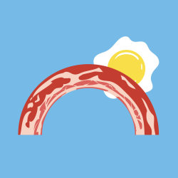 acideyedrops:  Bacon Rainbow by ~biotwist